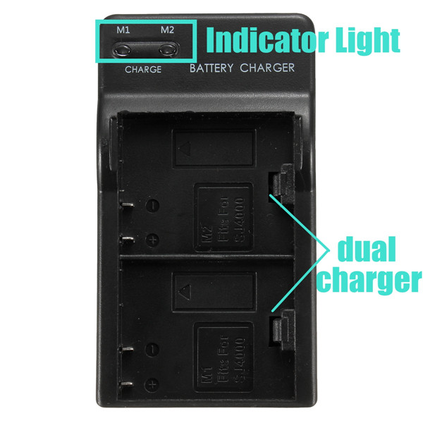 2-Dual-Camera-Battery-Charger-Travel-Wall-Adapter-US-For-SJ4000-SJ5000-M10-972490