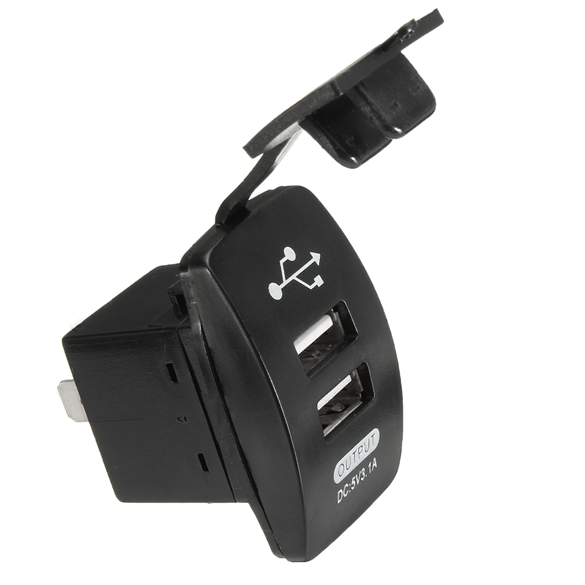 1224V-Car-Dual-Port-USB-Waterproof-Car-Cigarette-Power-Charger-Socket-Plug-1126259