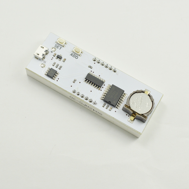 Electronic-DIY-08inch-Dot-Matrix-LED-Digital-Electronic-Clock-Kit-Car-Clock-5V-Mciro-USB-Powered-1124843