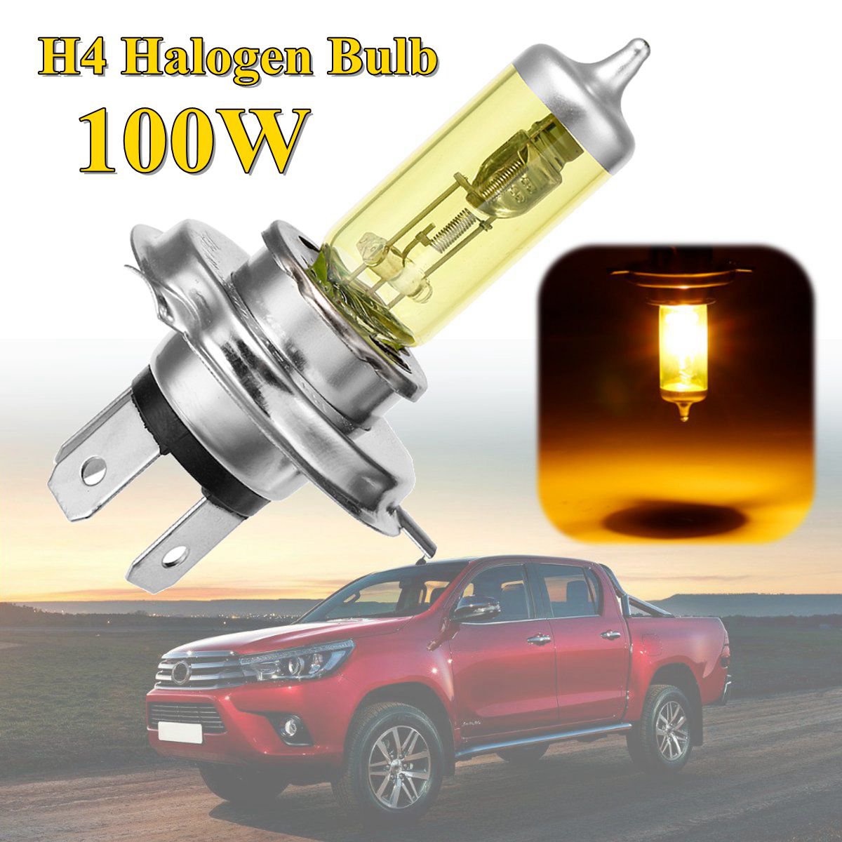 1PCS-Golden-H4-Car-Halogen-Headlights-Front-Fog-Driving-Light-Bulb-Lamp-100W-1000LM-1344809