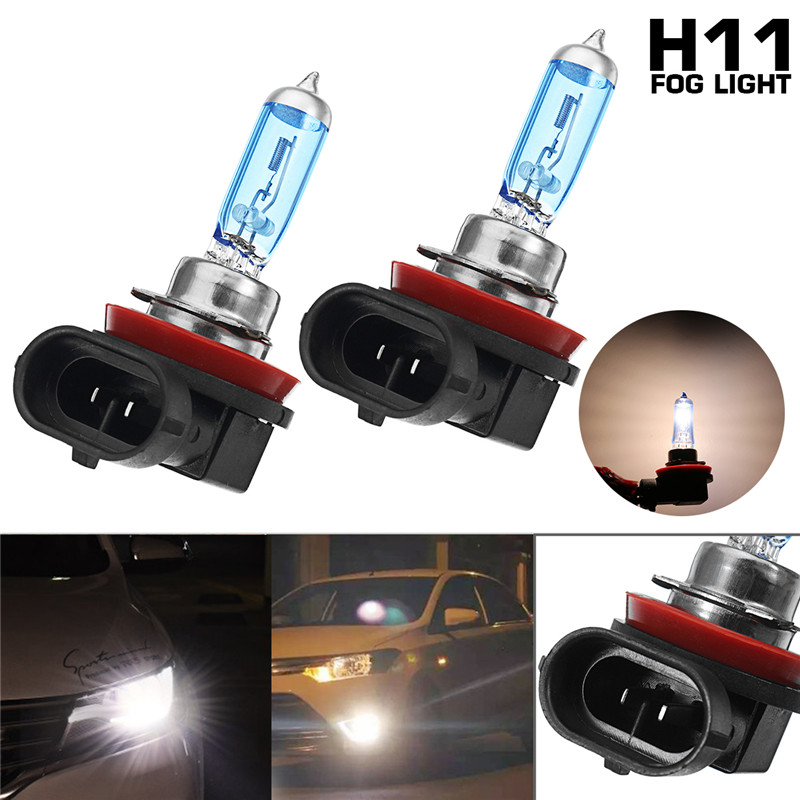 2Pcs-Car-Halogen-Headlights-HOD-Fog-Bulbs-Lamps-H1-H4-H7-H11-12V-100W-7200LM-6000K-1276637