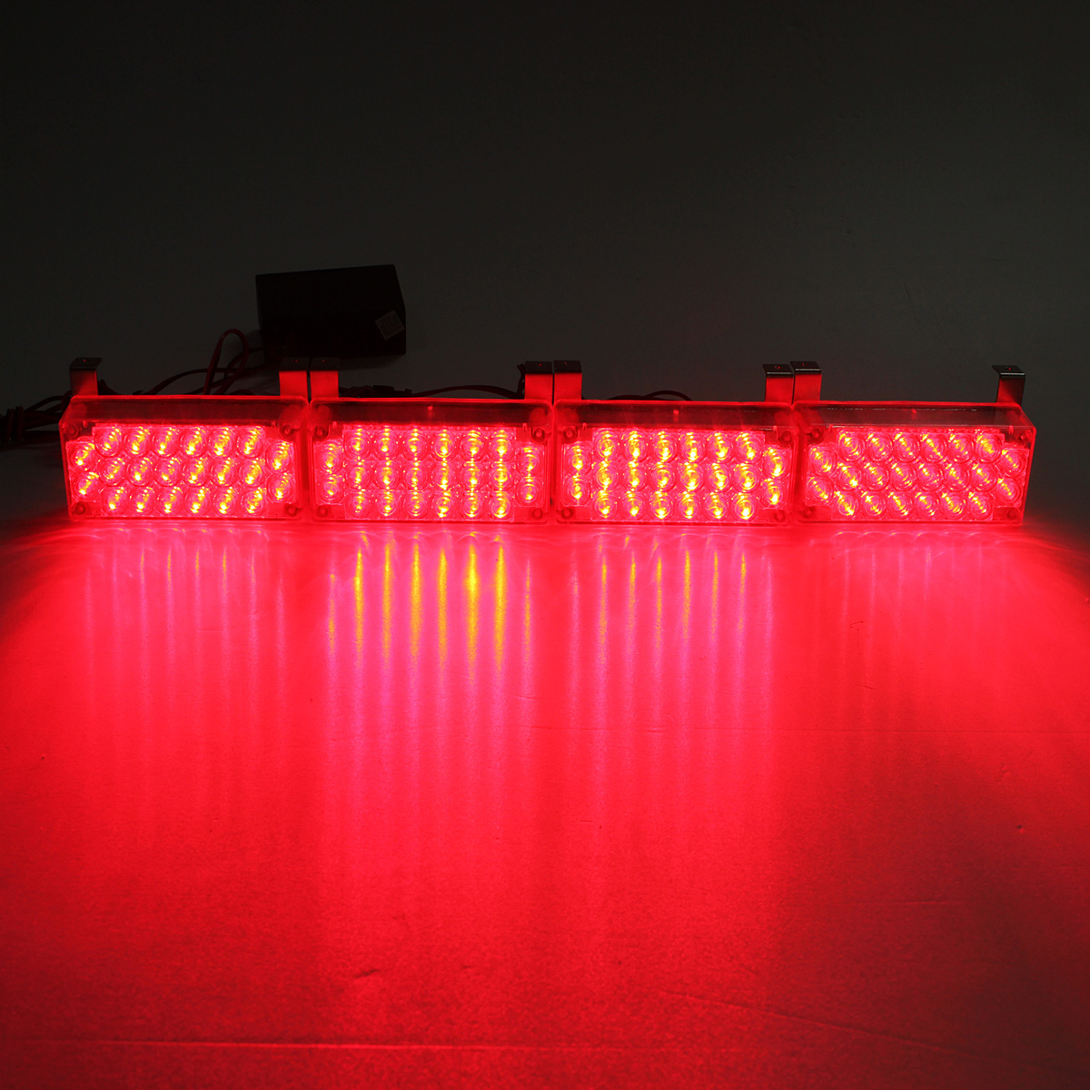 105V-135V-22-x-LED-Flash-Strobe-Car-4-Bars-Warning-Emergency-Grill-Light-Lamp-1014662