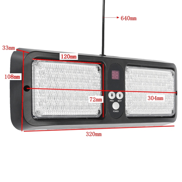 12V--Car-Sun-Visor-Strobe-Light-LED-Flashing-Warning-Emergency-Light-1070762