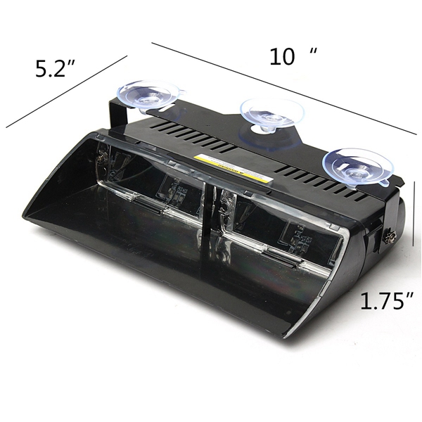 12V-16-LED-Amber-Recovery-Strobe-Warning-Lights-Magnetic-Roof-Flashing-Beacon-Car-Work-Lights-1113644