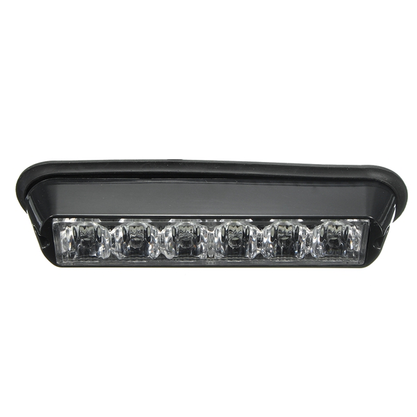 12V-Red-ampWhite-6LED-Emergency-Warning-Strobe-Flashing-Light-Bar-For-Car-SUV-1122669