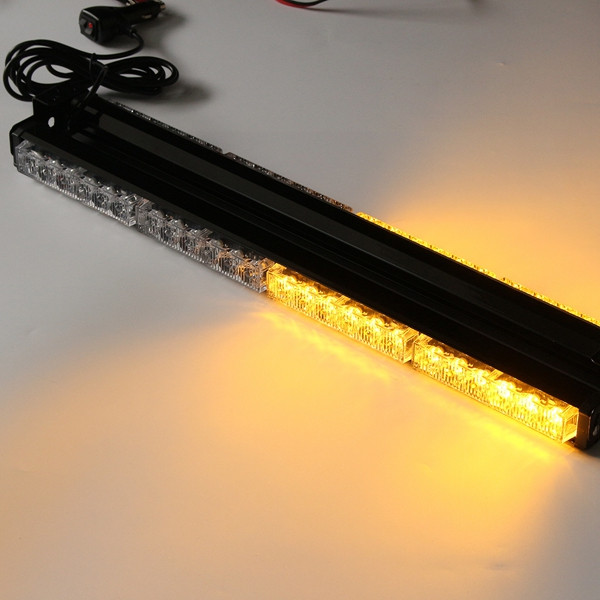 144W-6000K-Car-Strobe-Beacon-Lamp-LED-Emergency-Warning-Light-Bar-Amber-1105931