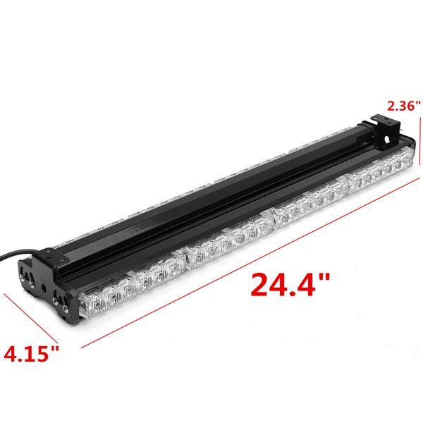 144W-6000K-Car-Strobe-Beacon-Lamp-LED-Emergency-Warning-Light-Bar-Amber-1105931