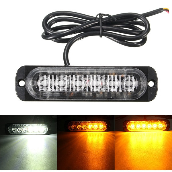 18W-LED-Car-Strobe-Light-Emergency-Lamp-Warning-Flashing-Lighting-AmberWhite-1099465