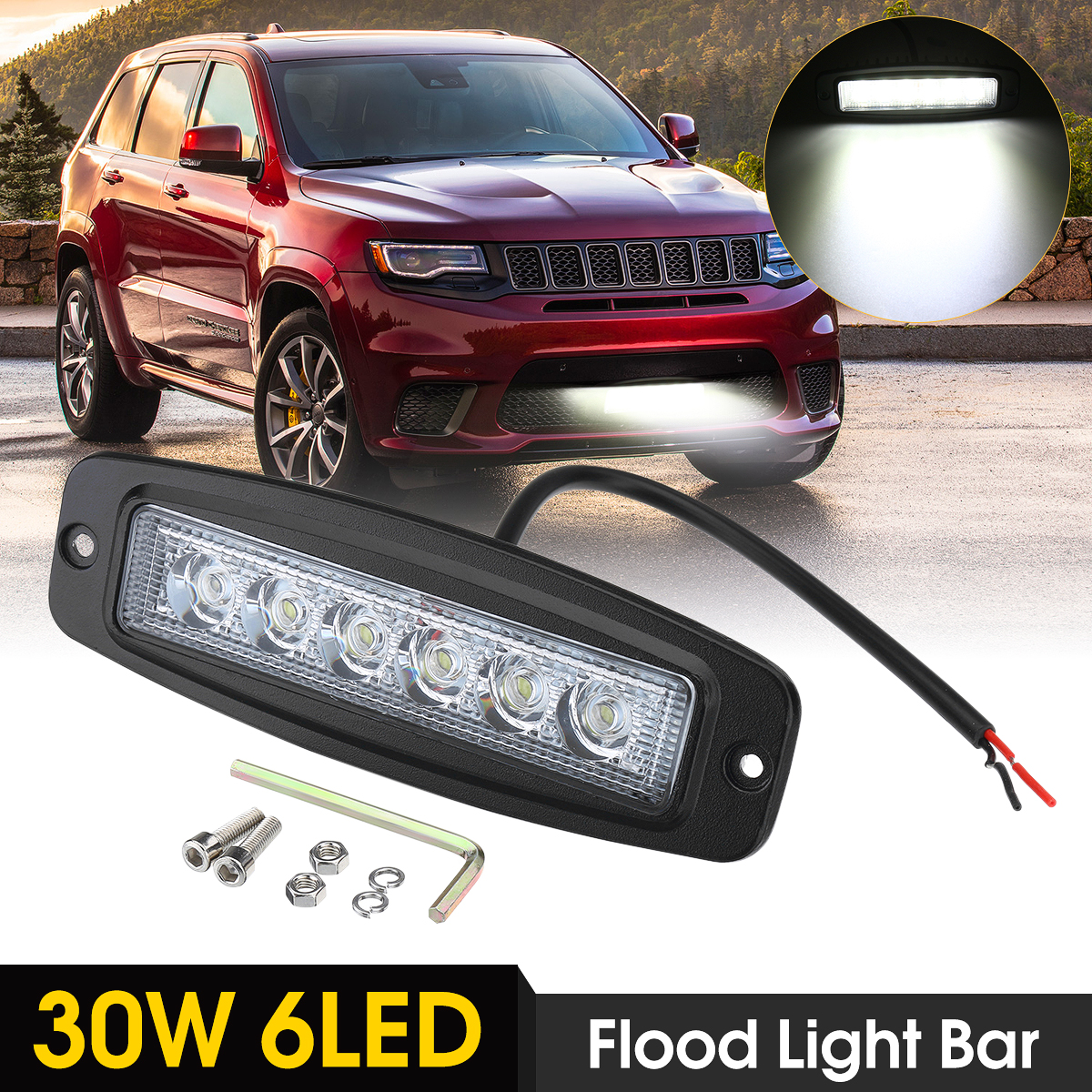 10-30V-6-LED-Car-Aluminum-Alloy-Flush-Mount-Flood-Work-Light-Bar-Driving-Reverse-Lamp-1372001