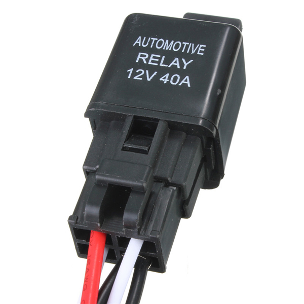 12V-40A-LED-Work-Fog-Light-Lamp-Bar-Wiring-Harness-Kit-ON-OFF-Switch-Relay-US-991258