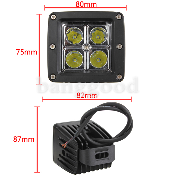 16W-4LED-Spot-work-Lamp-Light-Off-Roads-For-Trailer-Off-Road-Boat-55241