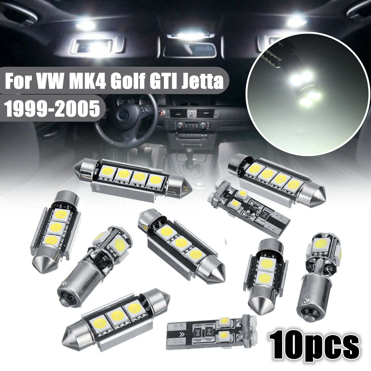 10Pcs-Car-LED-Interior-Light-Bulb-Kits-for-VW-MK4-Golf-GTI-Jetta-1999-2005-1336556