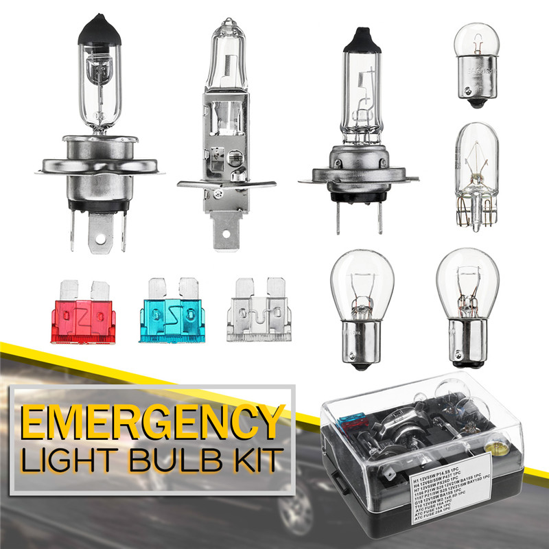 10Pcs-H4-H7-H1-1156-1157-G18-Car-Fuse-Replacement-Light-Bulb-Kit-Halogen-Lamp-Universal-1339262