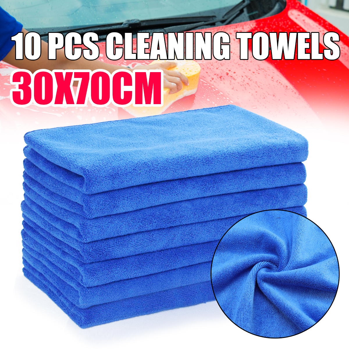 10Pcs-Microfiber-Cleaning-Cloths-No-Scratch-Rag-Car-Polishing-Detailing-Towels-1423448