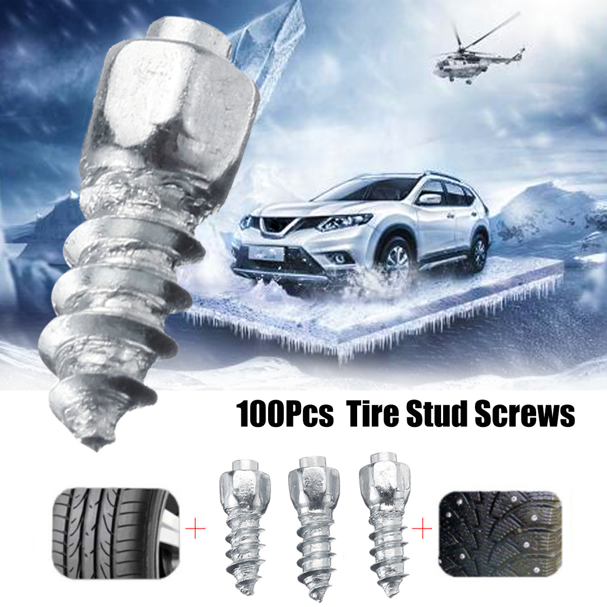 100PCS-Universal-Car-Tire-Stud-Screw-Non-slip-Metal-Snow-Ice-Spikes-Racing-Track-1229196