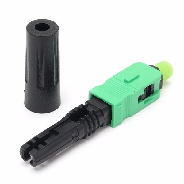 10pcs-Green-Ftth-Embedded-Quick-Connector-SCAPC-Covered-Wire-Fiber-Optic-Connector-APC-1112854