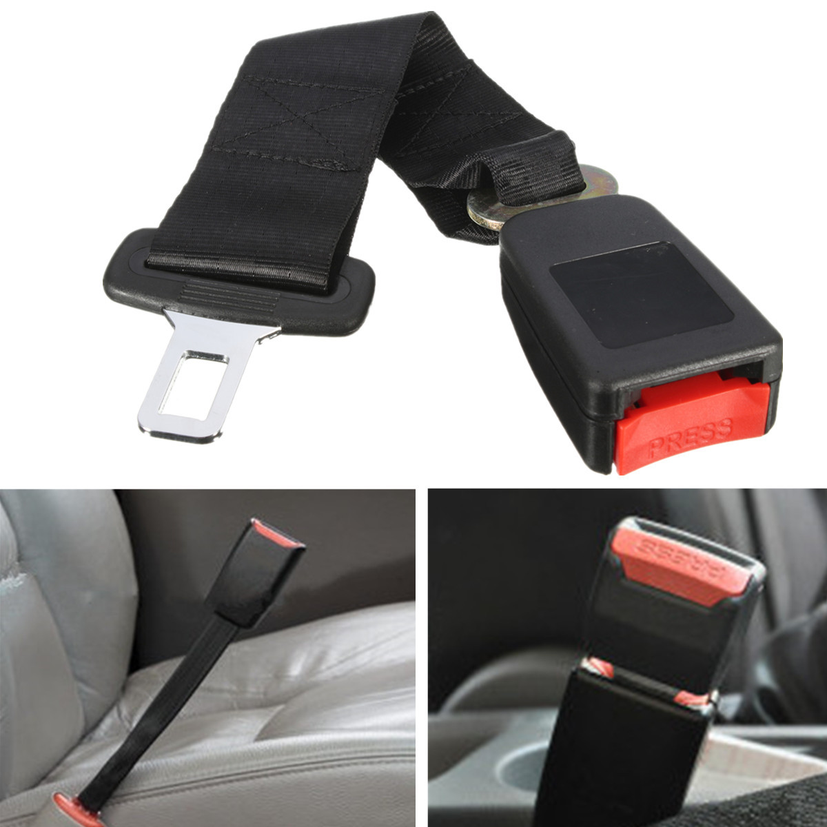 1Pcs-14-Inch-Polyester-Safety-Belt-78-Inch-Buckle-Seat-Belt-Car-Seat-Belt-Extender-Black-1072607