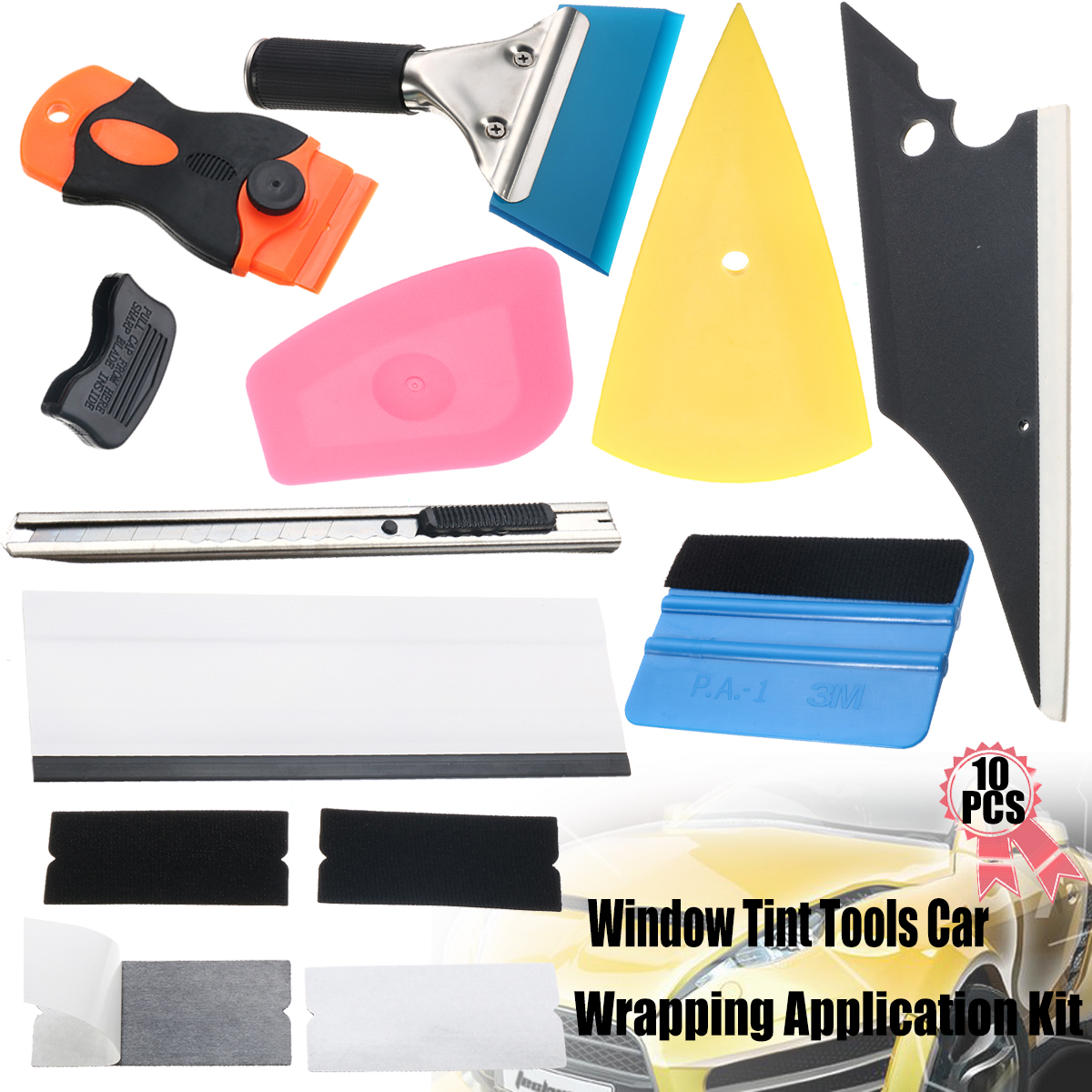 10-In-1-Window-Tint-Tools-Car-Wrapping-Application-Kit-Sticker-Vinyl-Sheet-Squeegee-1141075