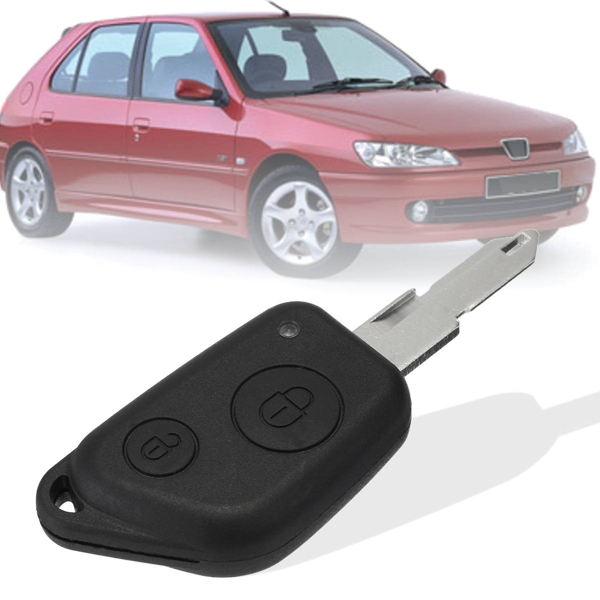 2-Buttons-Remote-Key-Case-Fob-Shell-Uncut-Replacement-For-Peugeot-106-205-206-306-405-406-1318749