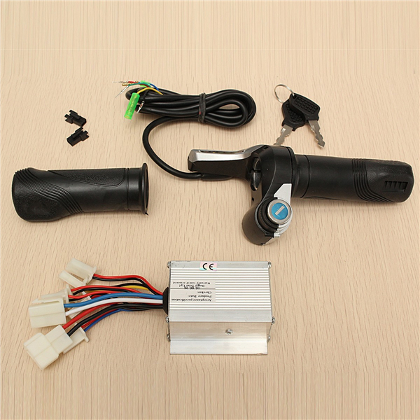 24V-250W-Motorcycle-Brush-Speed-Controller-amp-Scooter-Throttle-Twist-Grips-1071595