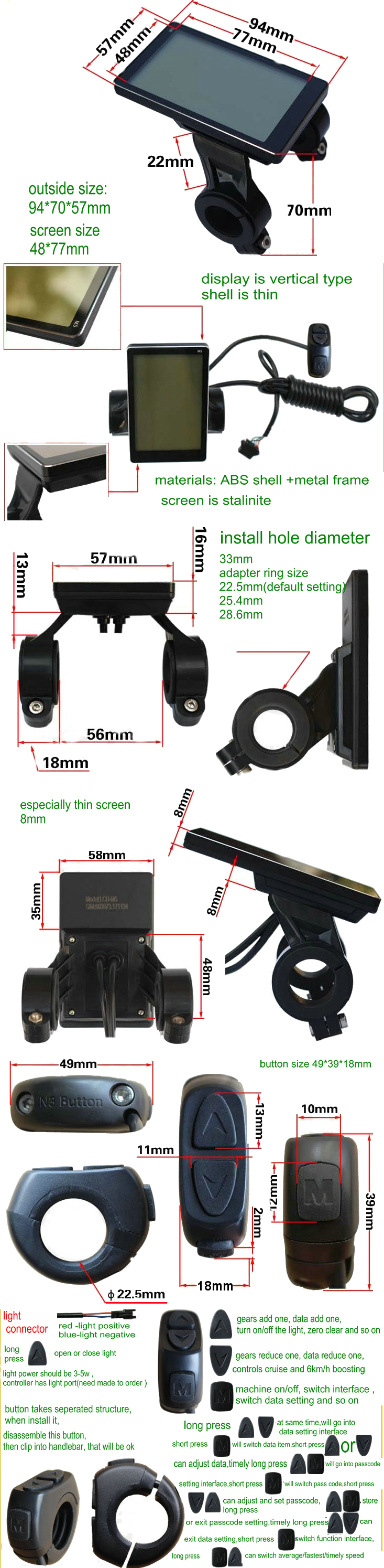 24V36V4860V-250W350W-Brushless-Controller-Battery-Speed-LCD-Instrument-For-MTB-E-Bike-Scooter-1399223