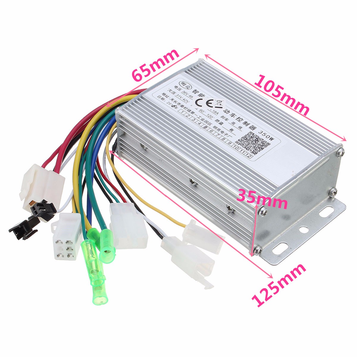 350W-36V48V-Brushless-Controller-For-Scooter-E--bike-WithWithout-Hall-Sensor-1066609