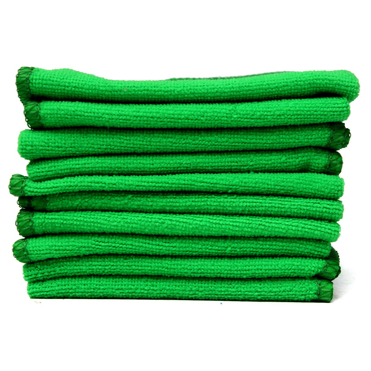 10pcs-Soft-Cleaning-Cloth-Green-Micro-Fiber-Car-Care-Duster-Towel-29x29cm-1344248