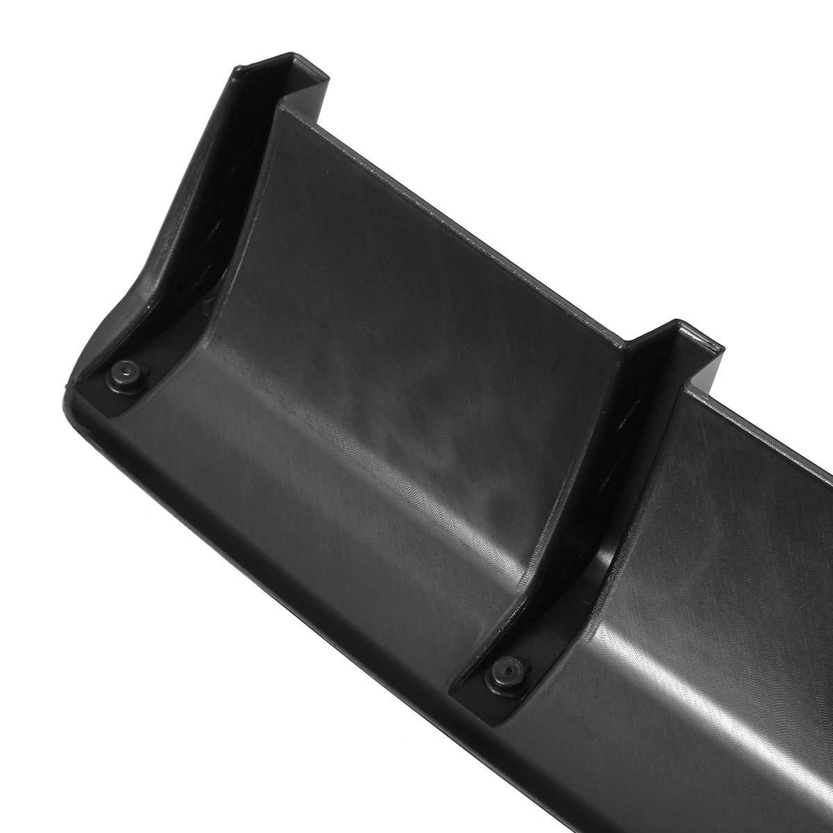 1x-6-Universal-Black-ABS-Fin-Car-Rear-Bumper-Lip-Diffuser-Scratch-Protector-Cover-Molding-Trim-1495930