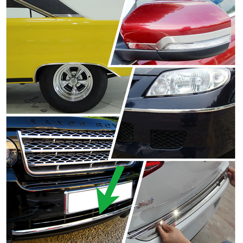 DIY-Silver-15M-6mm-Car-Auto-Chrome-Moulding-Trim-Strip-For-Window-Bumper-Grille-1010583