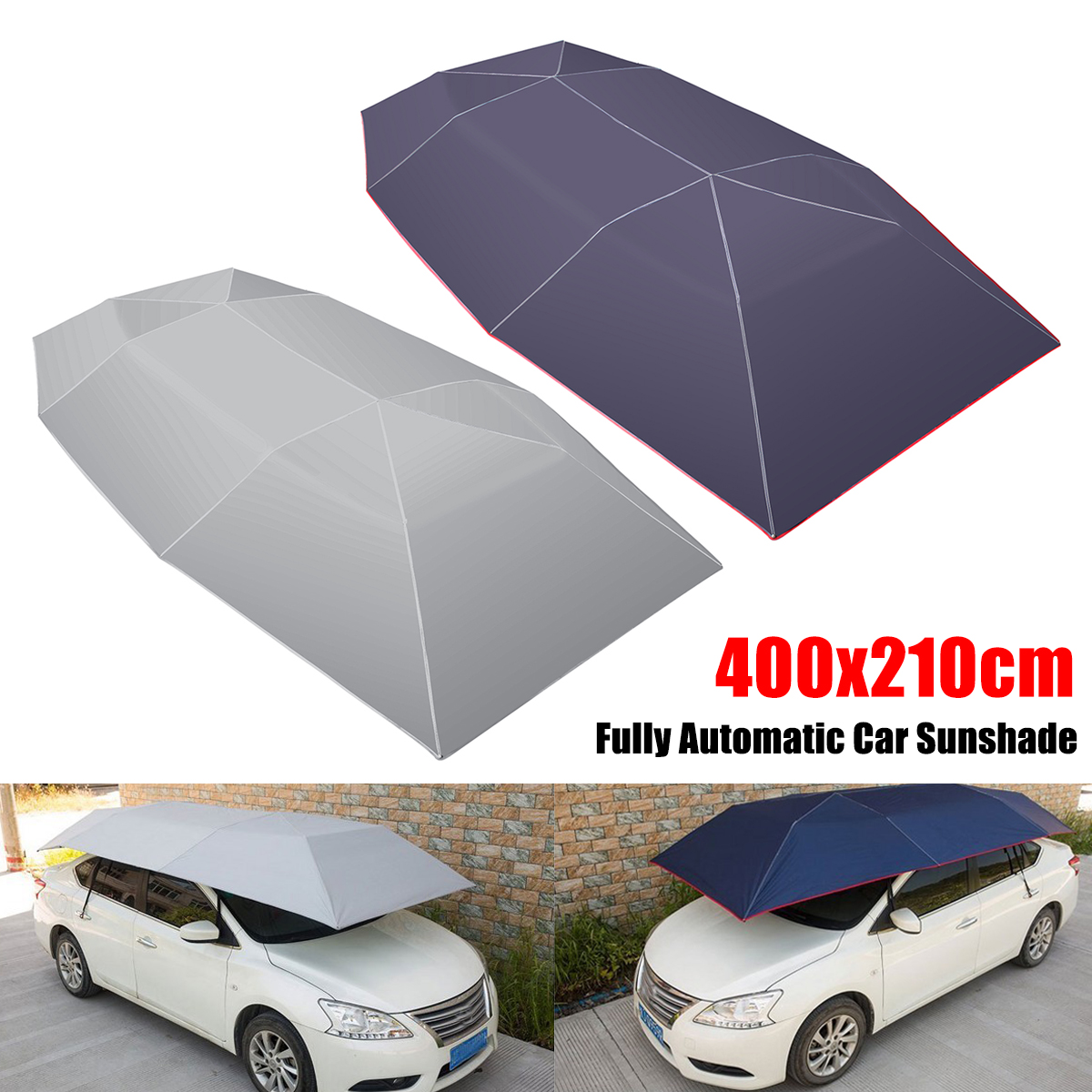 400x210cm-Fully-Automatic-Car-Umbrella-Sunshade-Tent-Roof-Cover-Anti-UV-Protection-Remote-1339181