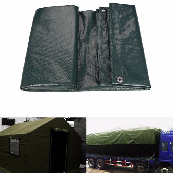 Car-Ground-Sheet-Camping-Lightweight-Dark-Green-Waterproof-Tarpaulin-Various-Size-1029633