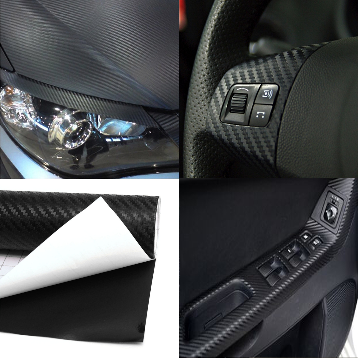 200x30cm-DIY-Carbon-Fiber-Vinyl-Wrap-Roll-Film-Sticker-Car-Decal-Sheet-985347