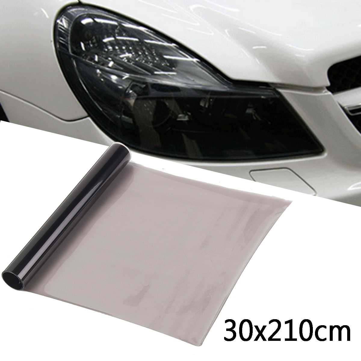 Light-Black-Car-Headlight-Taillight-Vinyl-Tint-Film-Fog-Light-Protection-Sheet-Sticker-30X210cm-DIY-1422804
