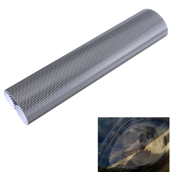 106x28cm-Tinting-Perforated-Mesh-Film-Fly-Eye-Tint-Headlight-Rear-Lamp-967670