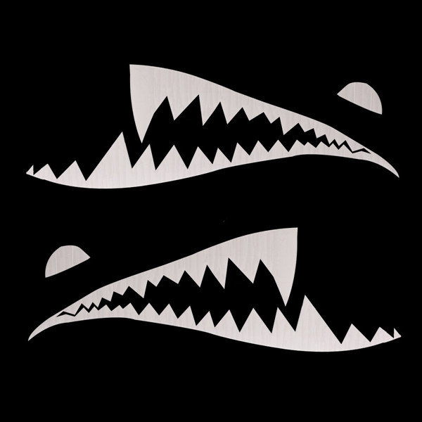 150cmx50cm-Shark-Month-Teeth-Vinyl-Sticker-Car-Body-Exterior-Scratch-Cover-Decal-Waterproof-1103411