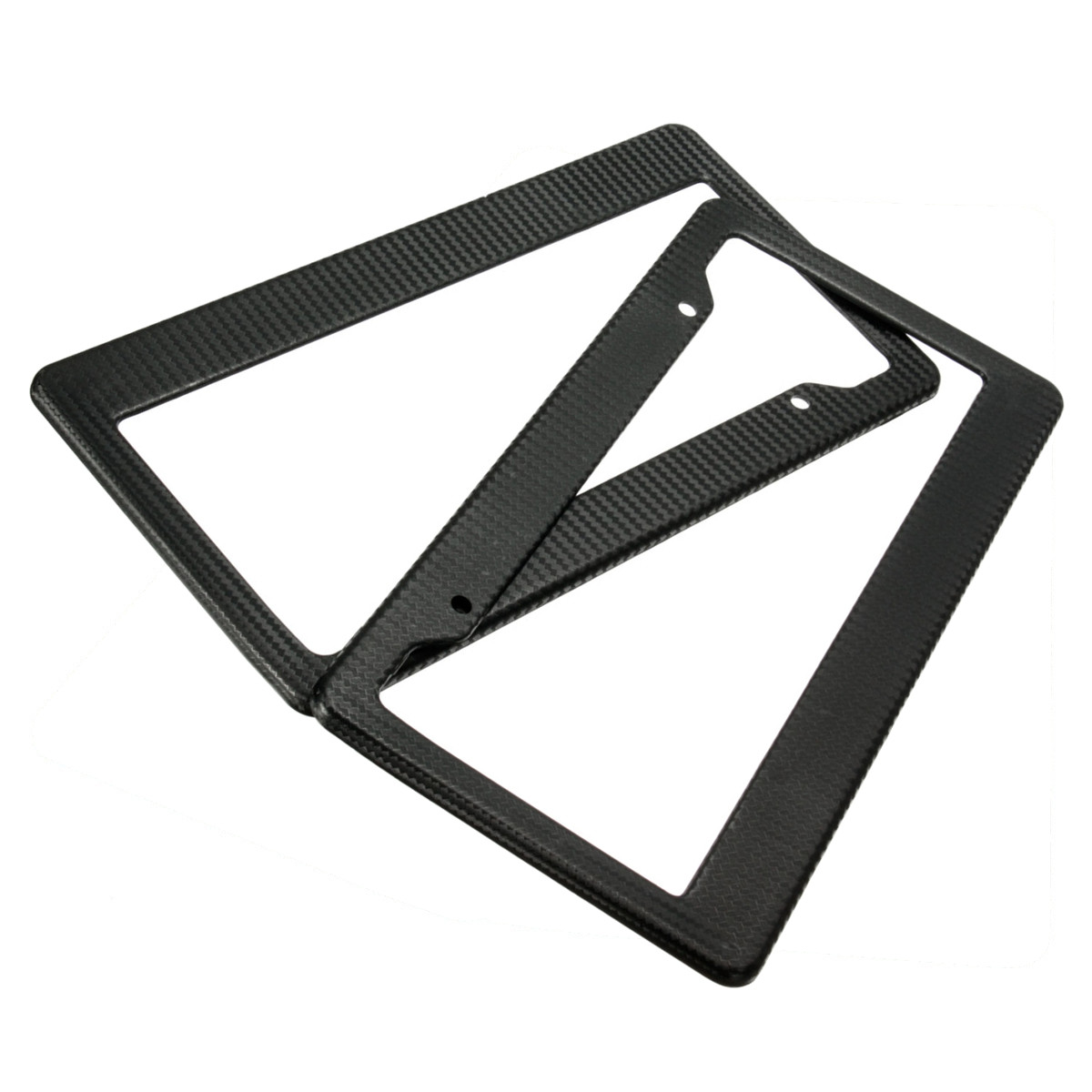 2pcs-Universal-Black-Painted-Style-Front-Rear-License-Plate-Frames-Tag-Cover-1049645