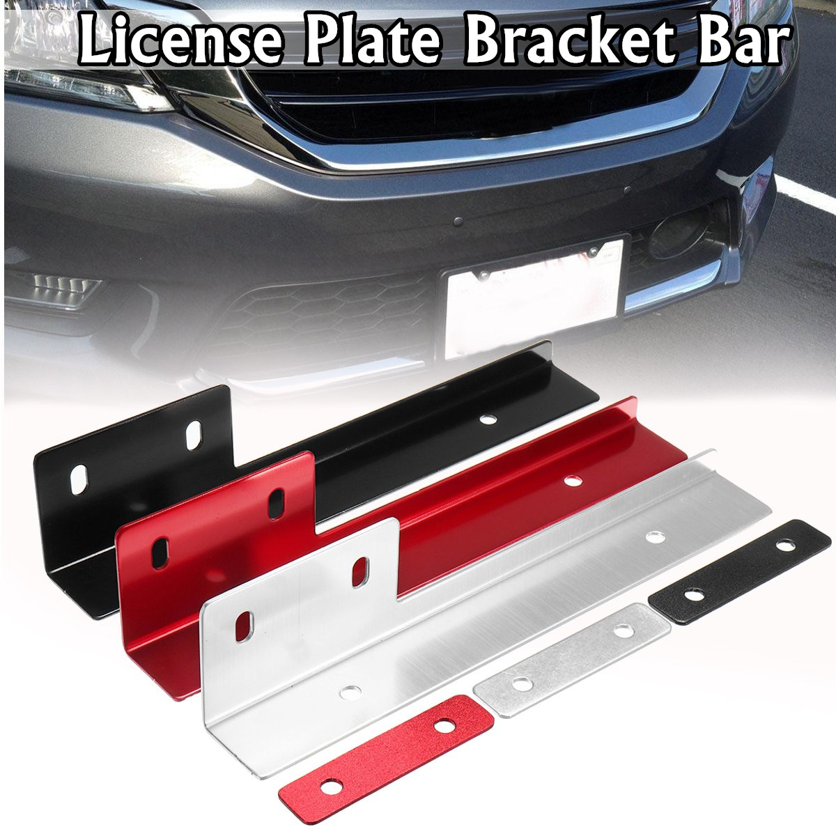 Brused-Aluminum-Front-Car-License-Plate-Frame-Universal-License-Mounting-Bracket-Holder-1280345
