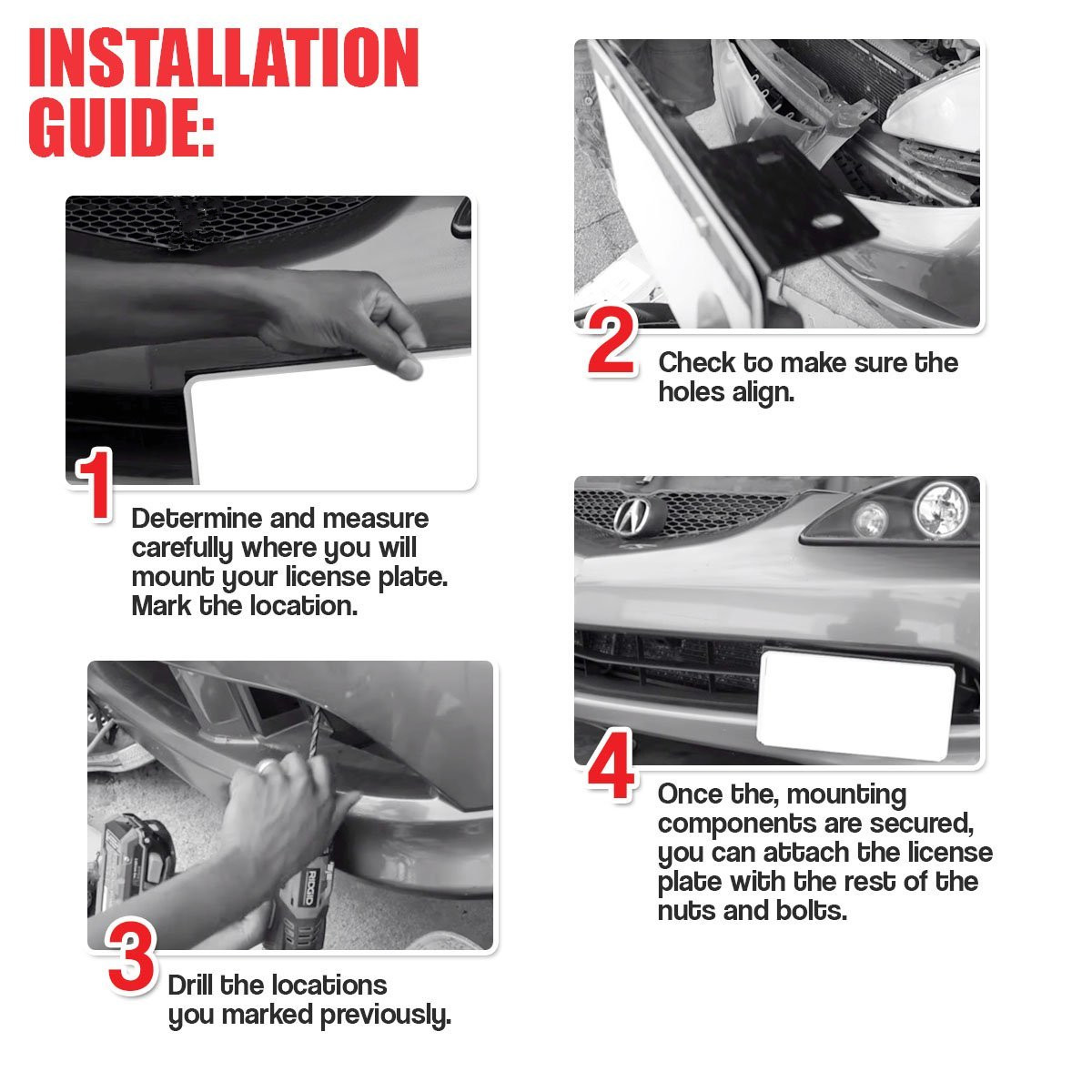 Brused-Aluminum-Front-Car-License-Plate-Frame-Universal-License-Mounting-Bracket-Holder-1280345