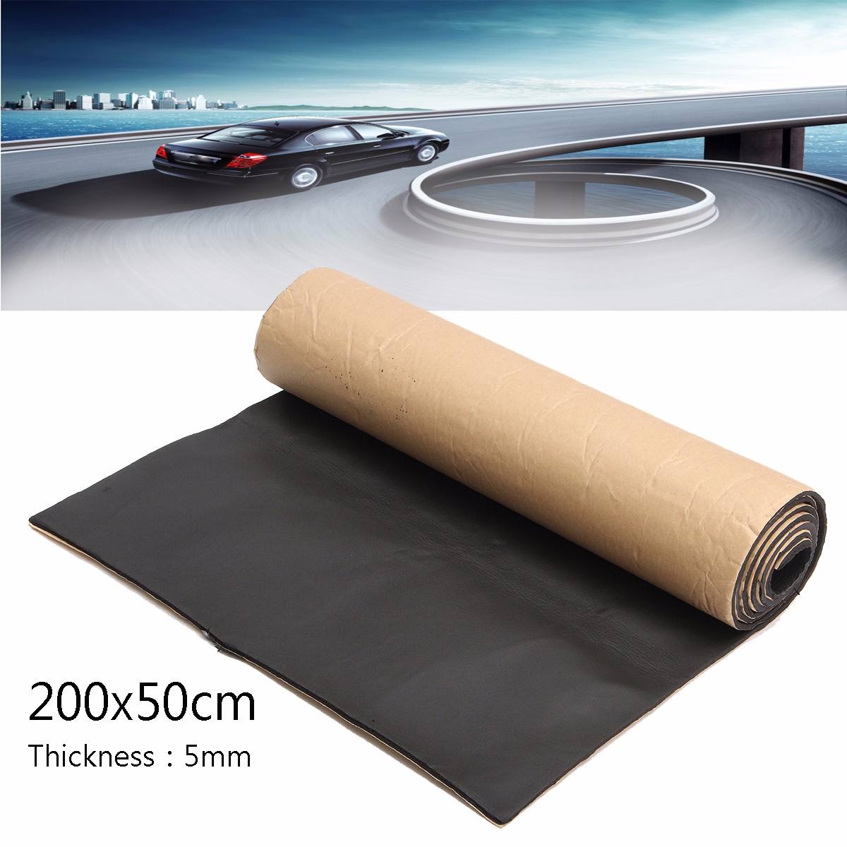 200cmx50cm-Car-Sound-Proofing-Deadening-Anti-noise-Sound-Insulation-Cotton-Heat-Closed-Cell-Foam-1099471
