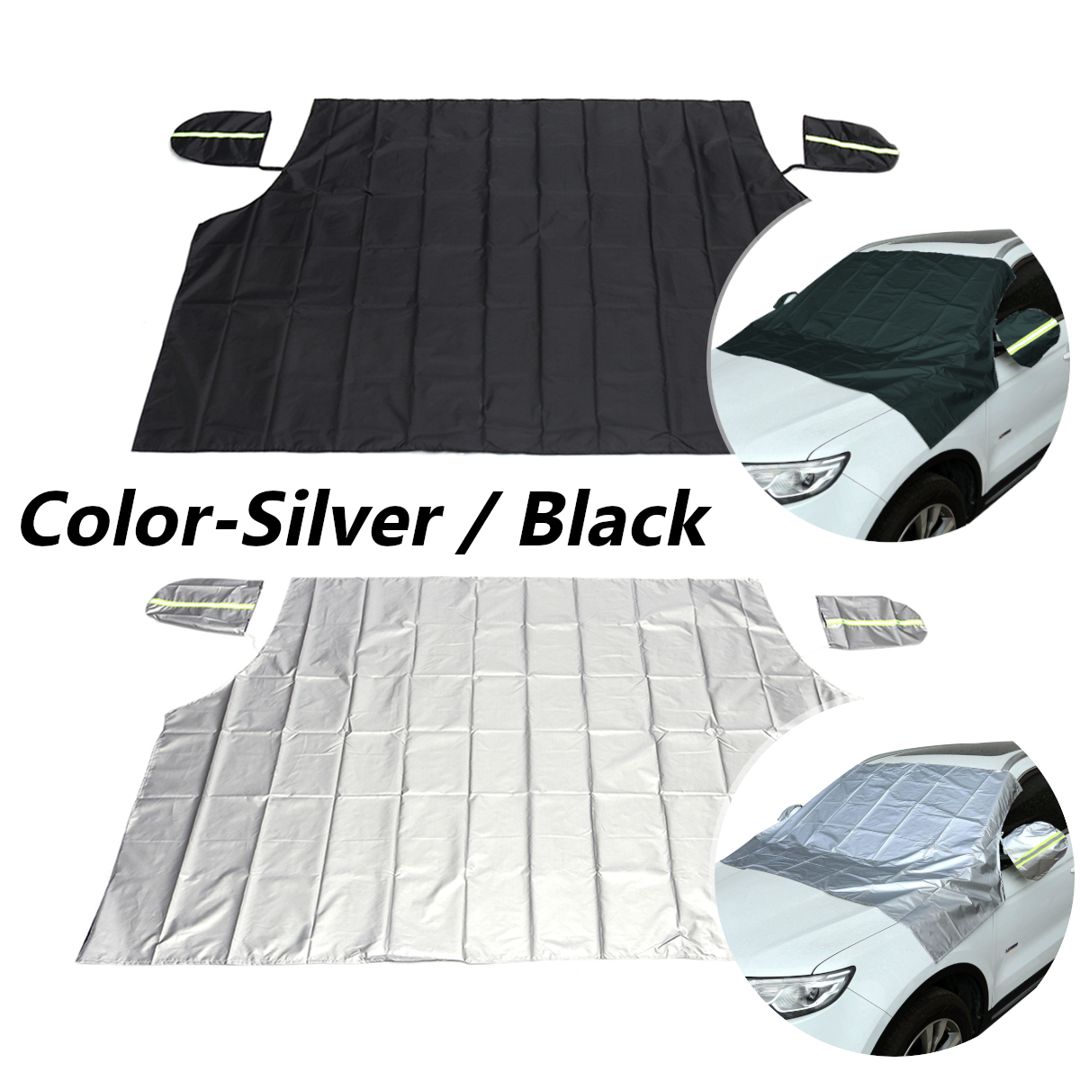 234x146x178cm-Green-Car-Magnetic-Windshield-Cover-Snow-Sun-Dust-Protector-for-Pickup-SUV-1416639