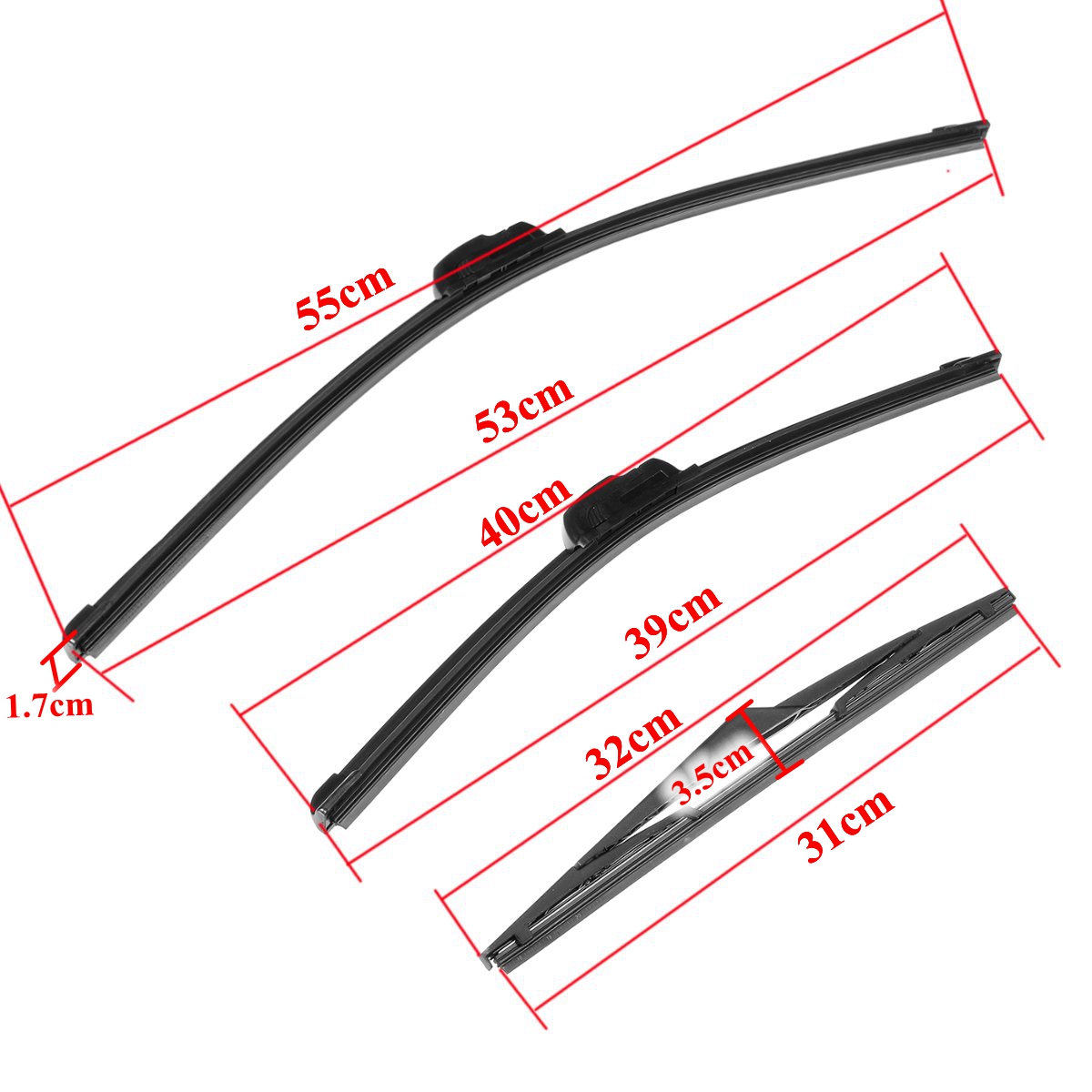 3PCSSet-FrontRear-Windscreen-Wiper-Blades-Right-Driver-For-Ford-Fiesta-02-07-1132331