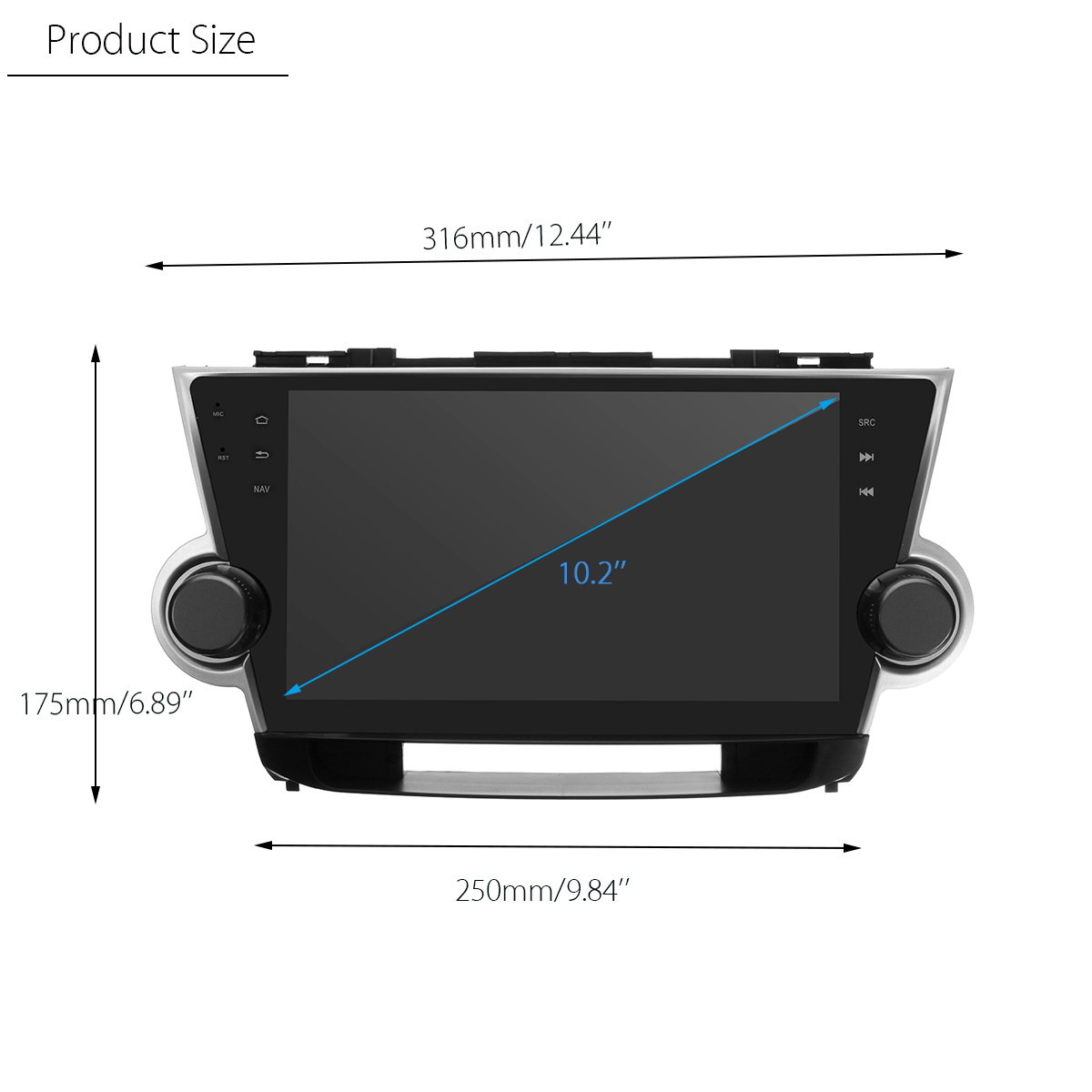 102-Inch-Car-GPS-Module-Android-Navigation-1G16GB-Machine-For-Toyota-Highlander-1296265