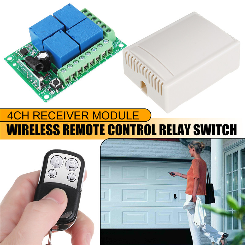 2pcs-12V-4-Way-Button-Wireless-Remote-Control-Switch-Relay-Receiver-Garage-Shutter-Door-Access-LED-L-1424384
