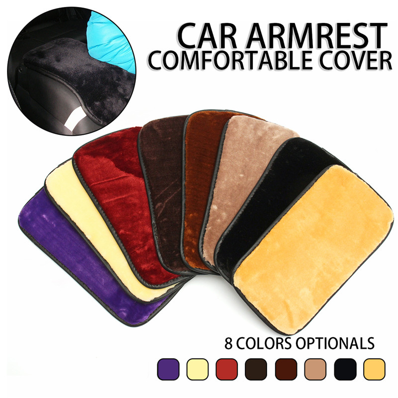 Plush-Car-Middle-Arm-Rest-Console-Seat-Comfortable-Cover-Pad-Cushion-Pillow-Mat-Universal-1389732