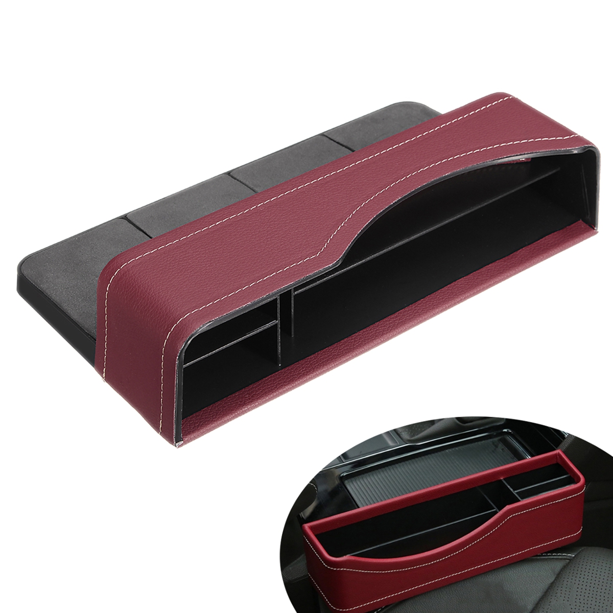 27X16cm-PU-Leather-Car-Seat-Gap-Storage-Box-Seat-Slit-Pocket-Phone-Holder-1284802