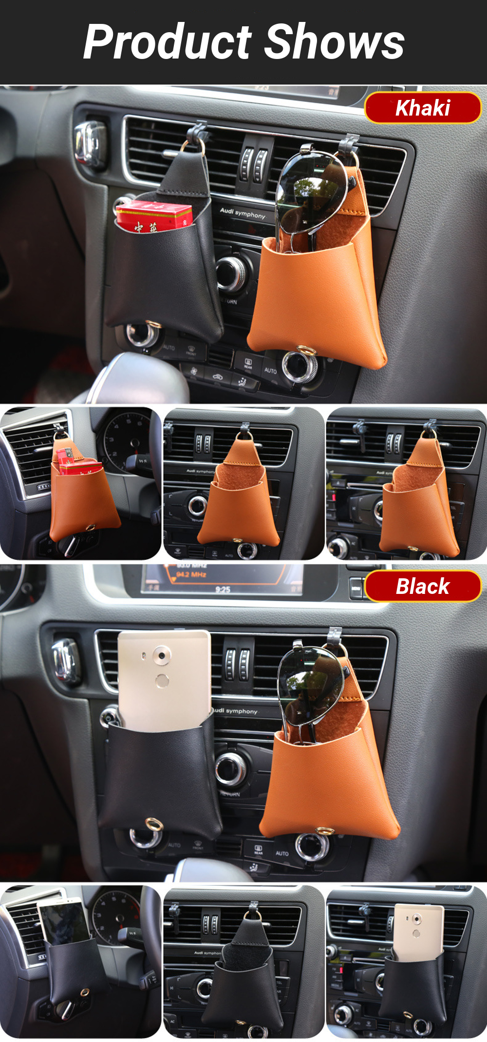 Leather-Car-Air-Vent-Storage-Bag-Phone-Holder-Sundries-Storage-Bucket-Multifuctional-Pocket-Pouch-1320382