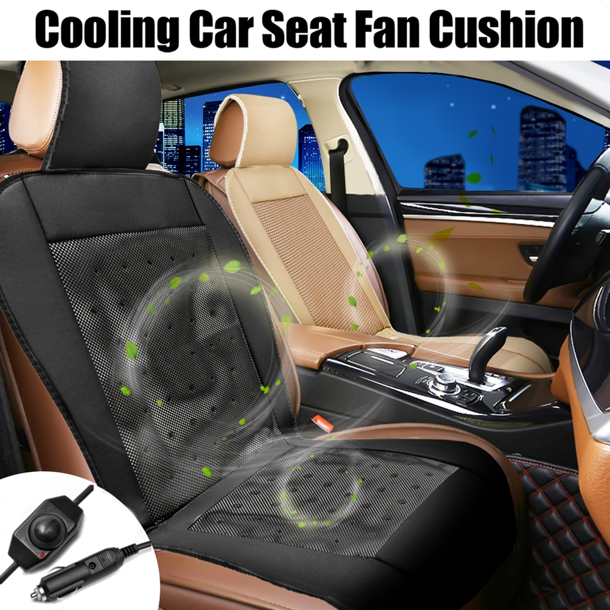 12V-Car-Cooling-Seat-Cushion-Covers-Speed-Control-Ventilate-Breathable-Summer-Chair-Fan-1331752