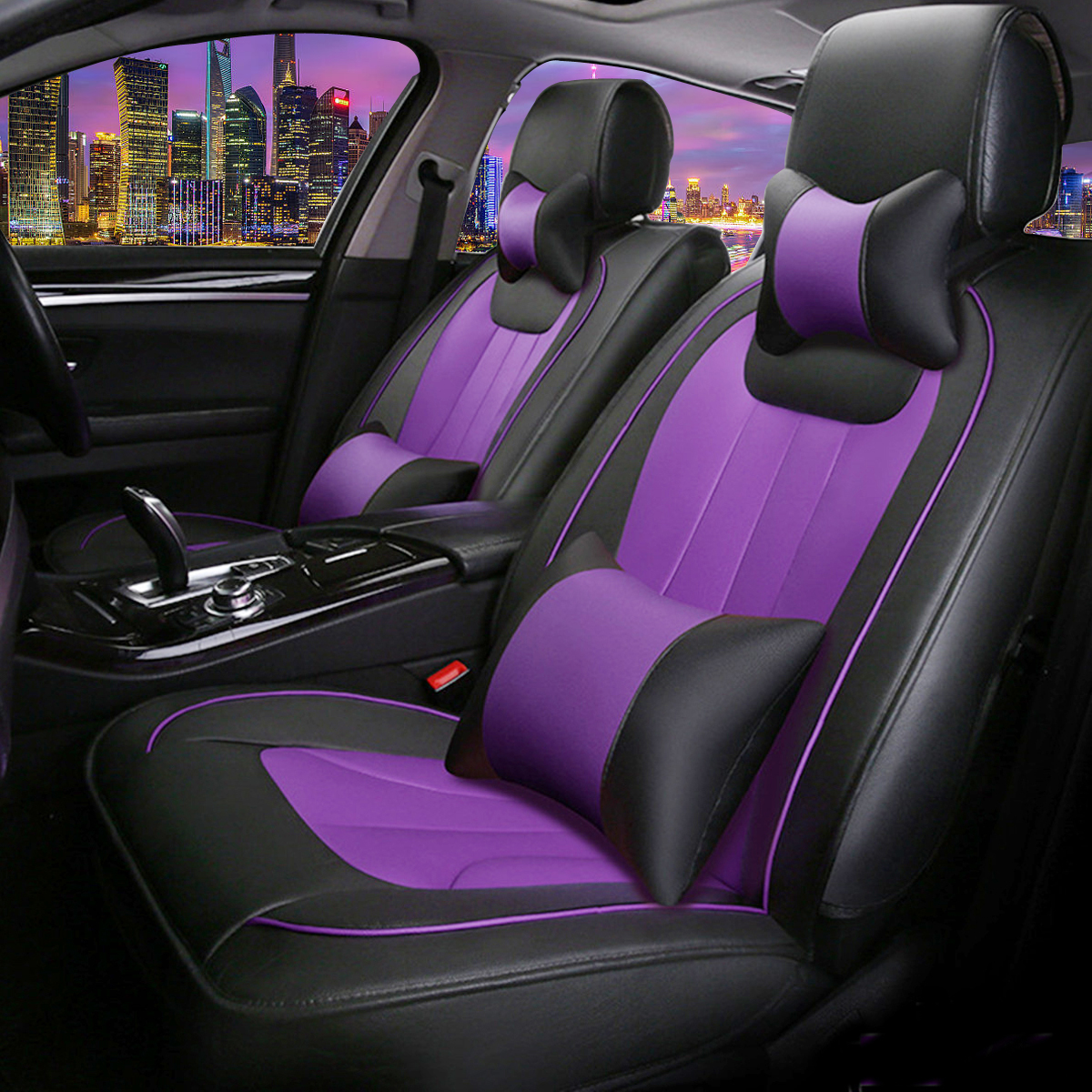 13PCS-PU-Leather-Car-Seat-Cover-Full-Set-Front-Rear-with-Pillow-Waist-Cushion-Universal-for-5-Seats-1327842