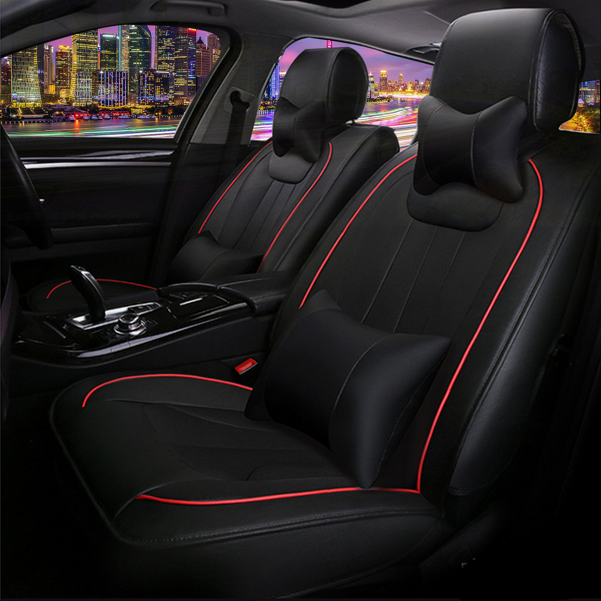 13PCS-PU-Leather-Car-Seat-Cover-Full-Set-Front-Rear-with-Pillow-Waist-Cushion-Universal-for-5-Seats-1327842