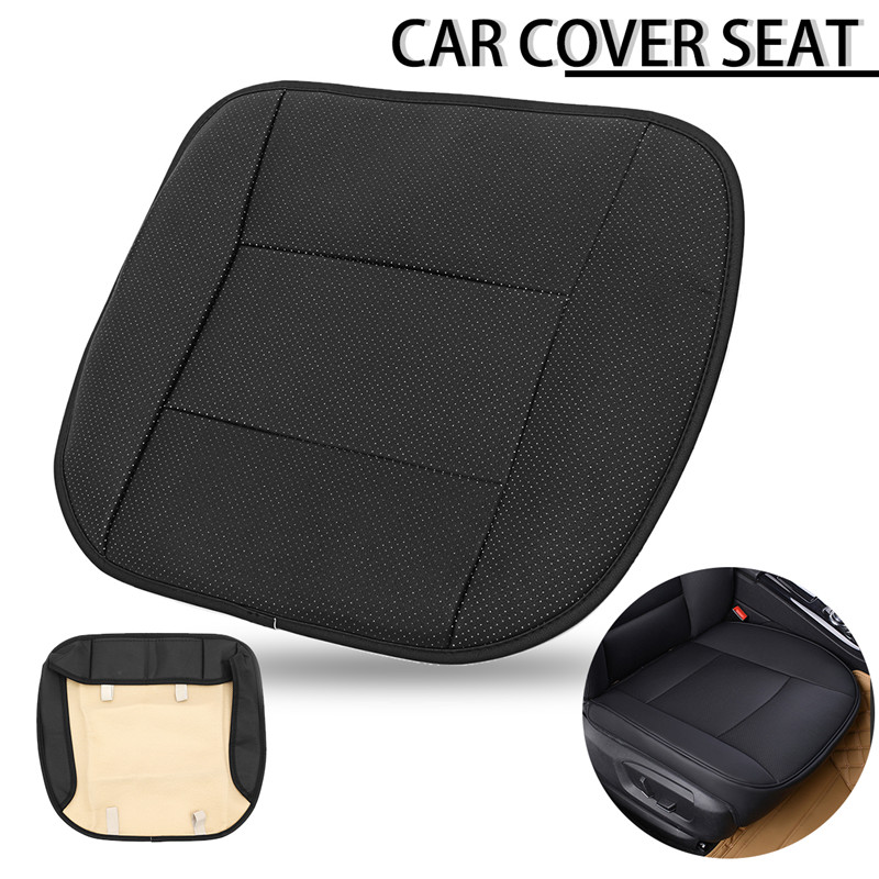 Universal-53x50cm-Black-PU-Leather-Front-Car-Seat-Cover-Chair-Cushion-Protector-Pad-Mat-1281180